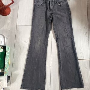 Womens Banana Republic Grey Wash Flare Jeans Size 8